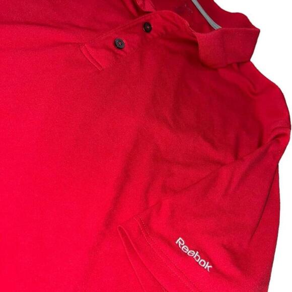 Men's Reebok Red Polo Shirt Size XL - Picture 2 of 3